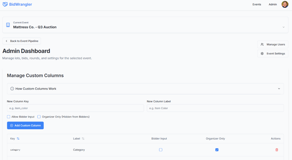 BidWrangler Dashboard 1